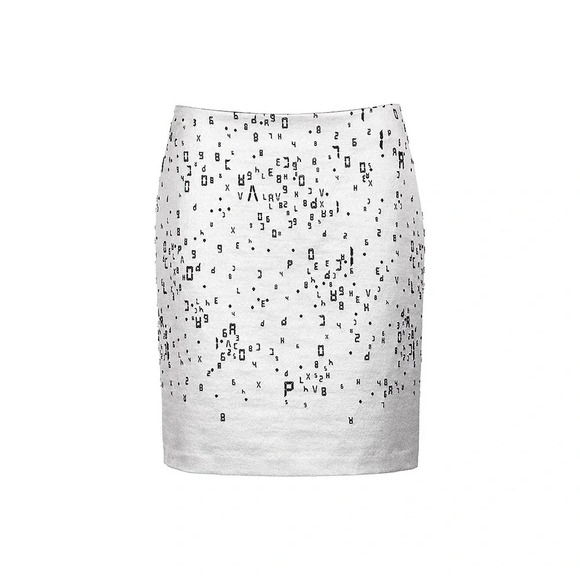 Cop Copine Calcul Jacquard Print Mini Skirt | Size 36/Small - Picture 1 of 6